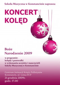 plakat Koledy 2009 mały