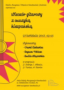 plakat-Wieczór gitarowy  z muzyką hiszpańską (1)